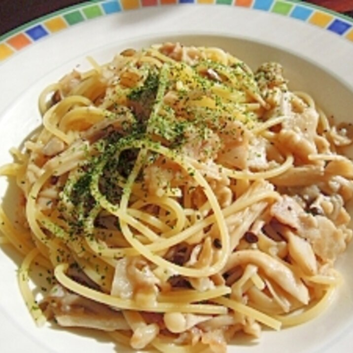 絶品❤塩麹きのことベーコンのパスタ